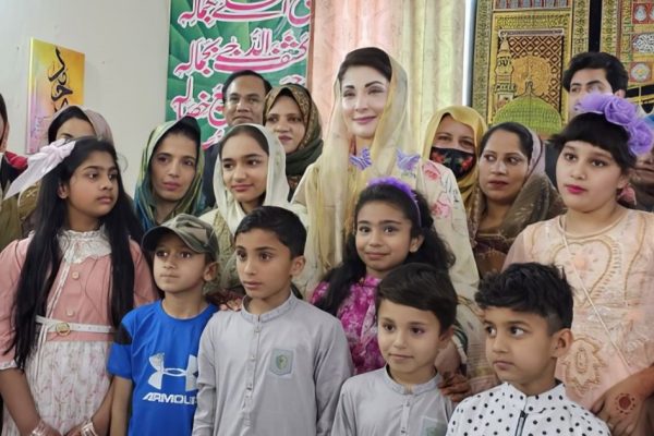 punjab chief minister maryam nawaz sharif spends eid day with vulnerable communities