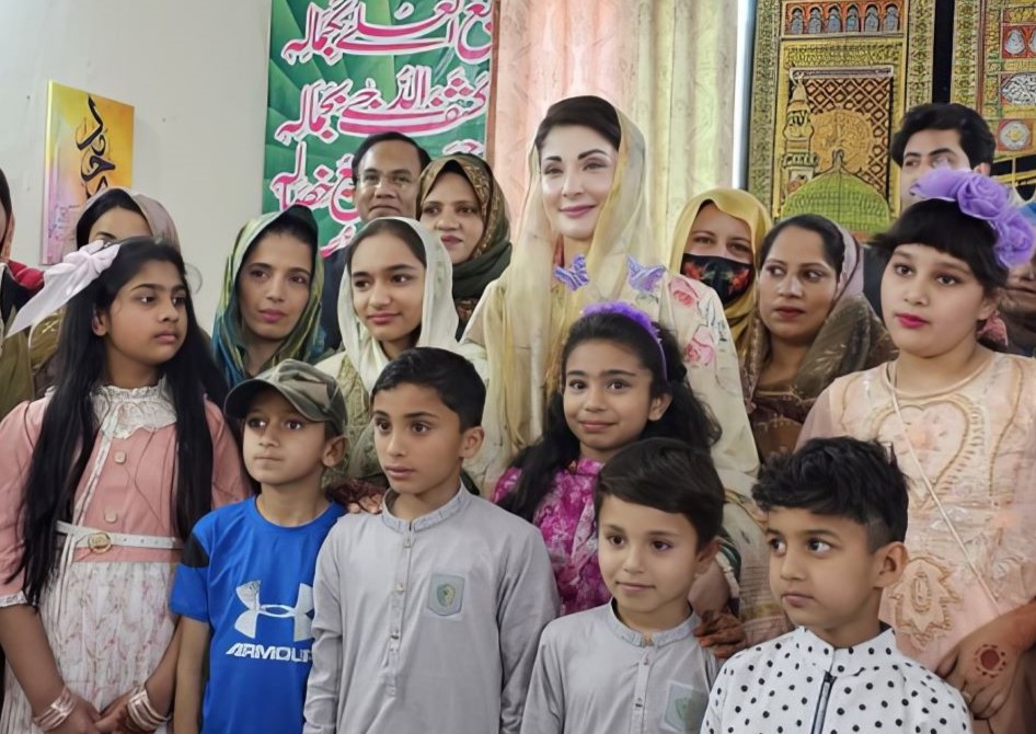 punjab chief minister maryam nawaz sharif spends eid day with vulnerable communities